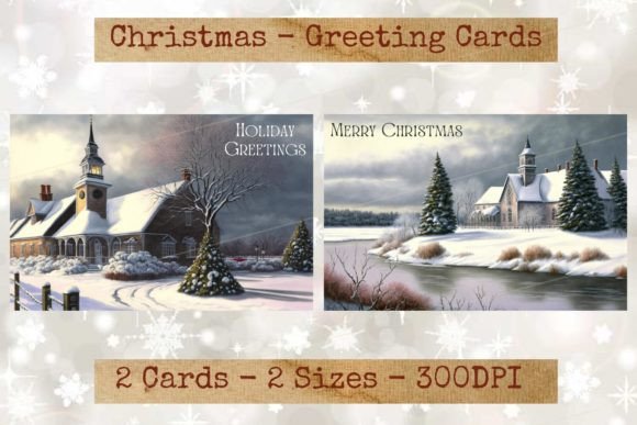 Download Vintage Holiday Season Greeting Cards 03 - Vintage holiday Collection