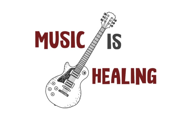 Download Typography Retro Music is Healing - Premium Resources