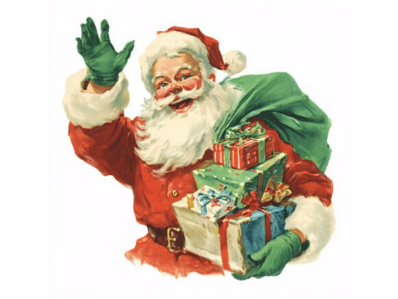 Download 15 JPG Vintage Santa Christmas Set - Christmas Collection