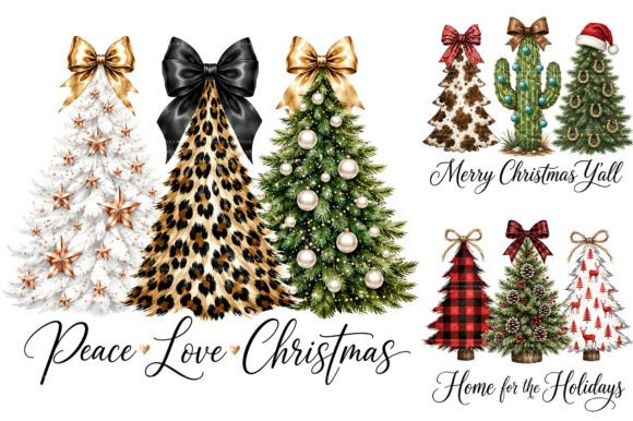 Download Christmas Tree Trio PNG Bundle - Christmas Collection