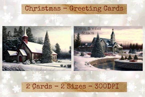 Download Vintage Holiday Season Greeting Cards 04 - Vintage holiday Collection