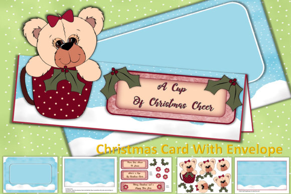 Download Christmas Card Making Kit with Envelope - Christmas Collection