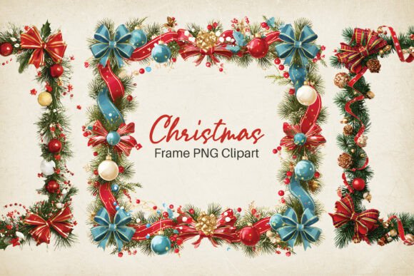 Download Christmas Frame PNG Clipart Set - Christmas Collection